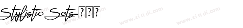 Stylistic Sets字体转换